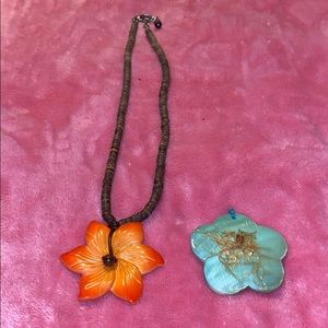 Two items. Necklace and pendant.